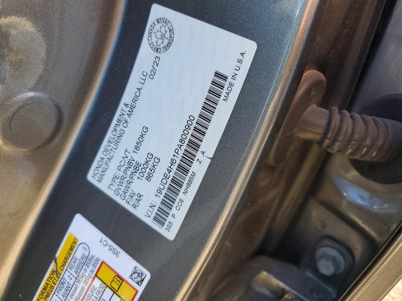19UDE4H61PA800900 · 2023 ACURA INTEGRA · 12/12