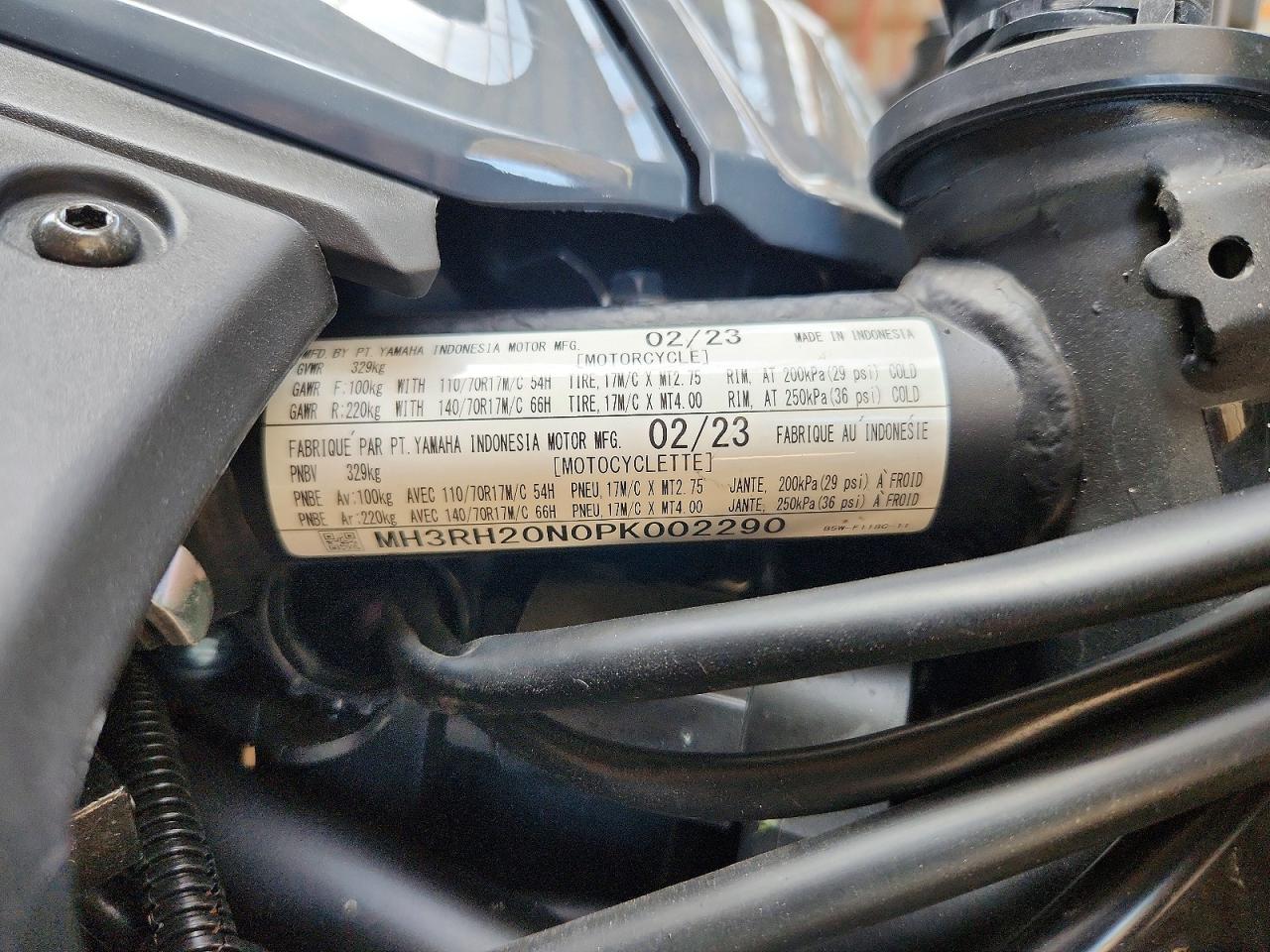 MH3RH20N0PK002290 · 2023 YAMAHA MT-03 · 9/9