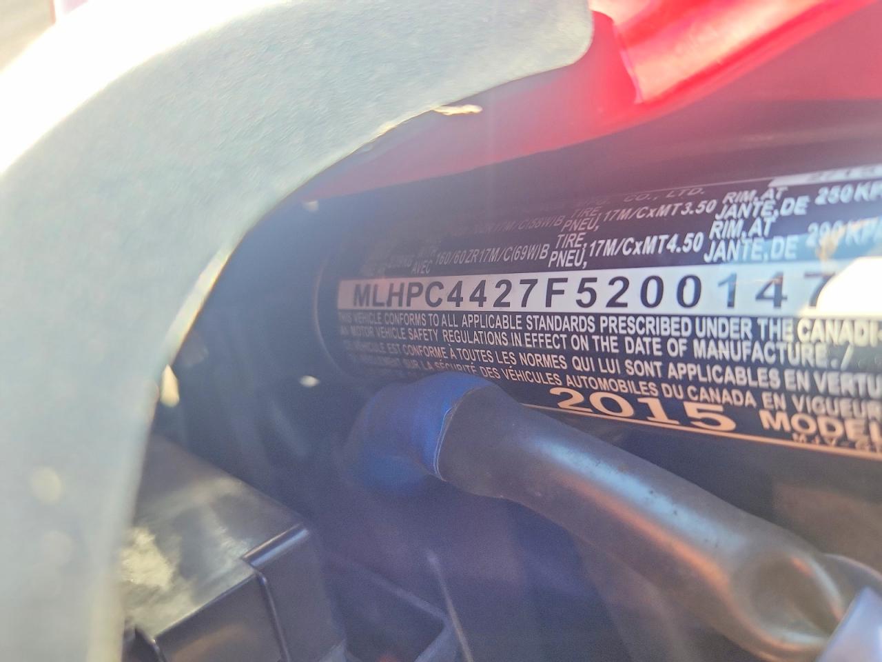 MLHPC4427F5200147 · 2015 HONDA CBR500 · 9/9