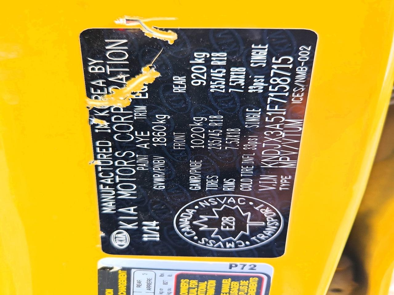 KNDJX3A51F7158715 · 2015 KIA SOUL · 12/12