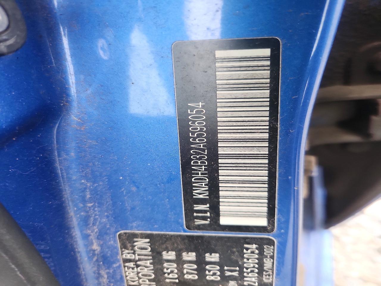 KNADH4B32A6596054 · 2010 KIA RIO · 12/12