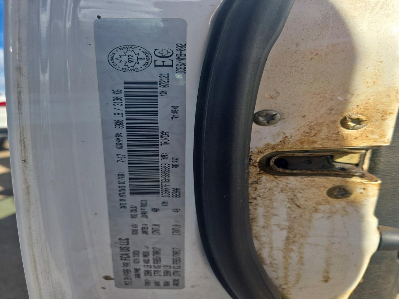 1C6RR7FT6HS808609 · 2017 RAM 1500 · 12/12