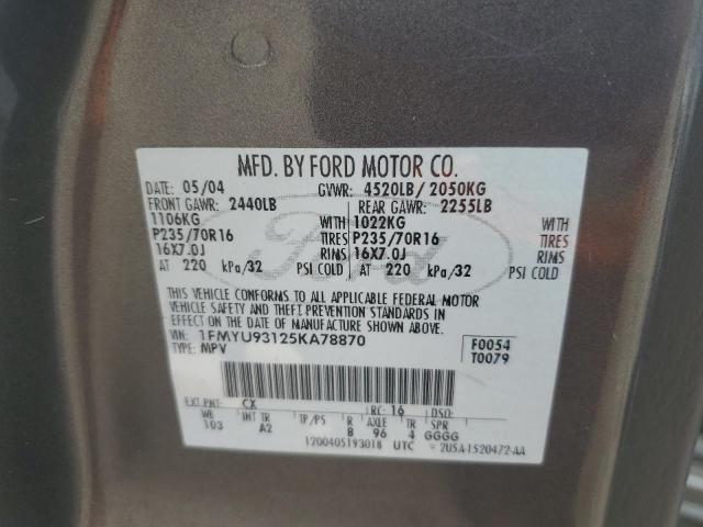 1FMYU93125KA78870 · 2005 FORD ESCAPE · 12/12