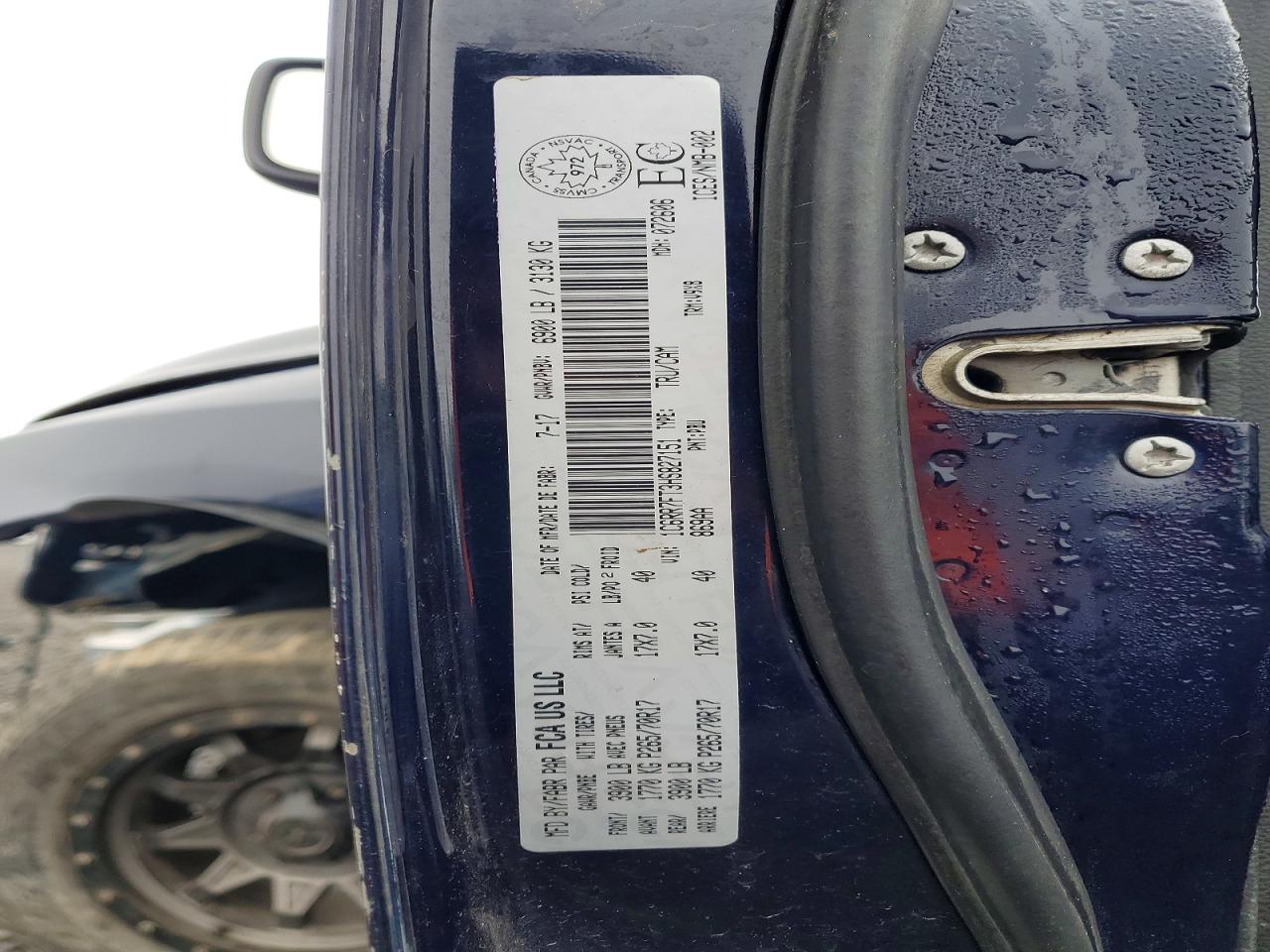 1C6RR7FT3HS827151 · 2017 RAM 1500 · 12/12