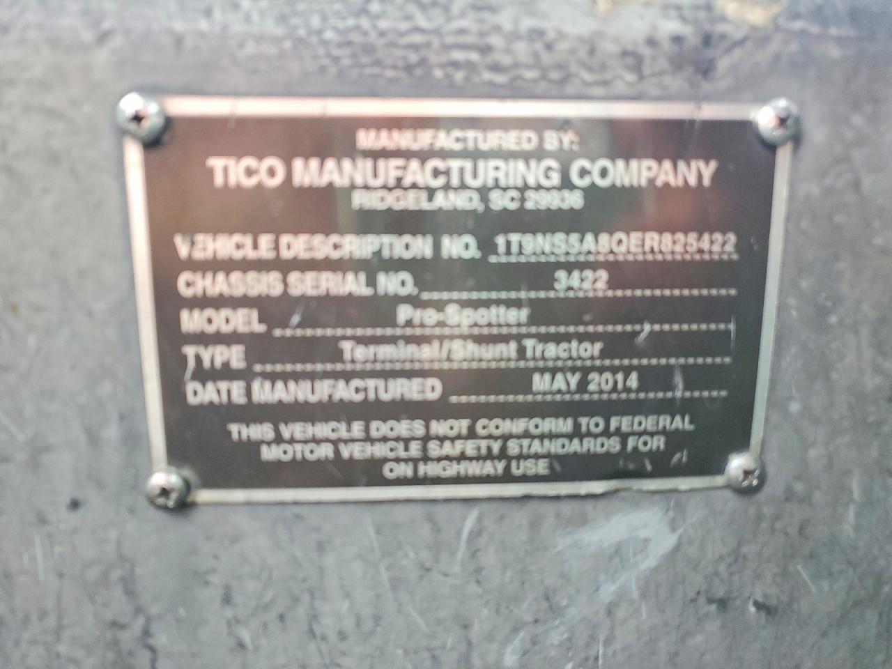 1T9NS5A8QER825422 · 2014 TICO PROSPOTTER · 10/10