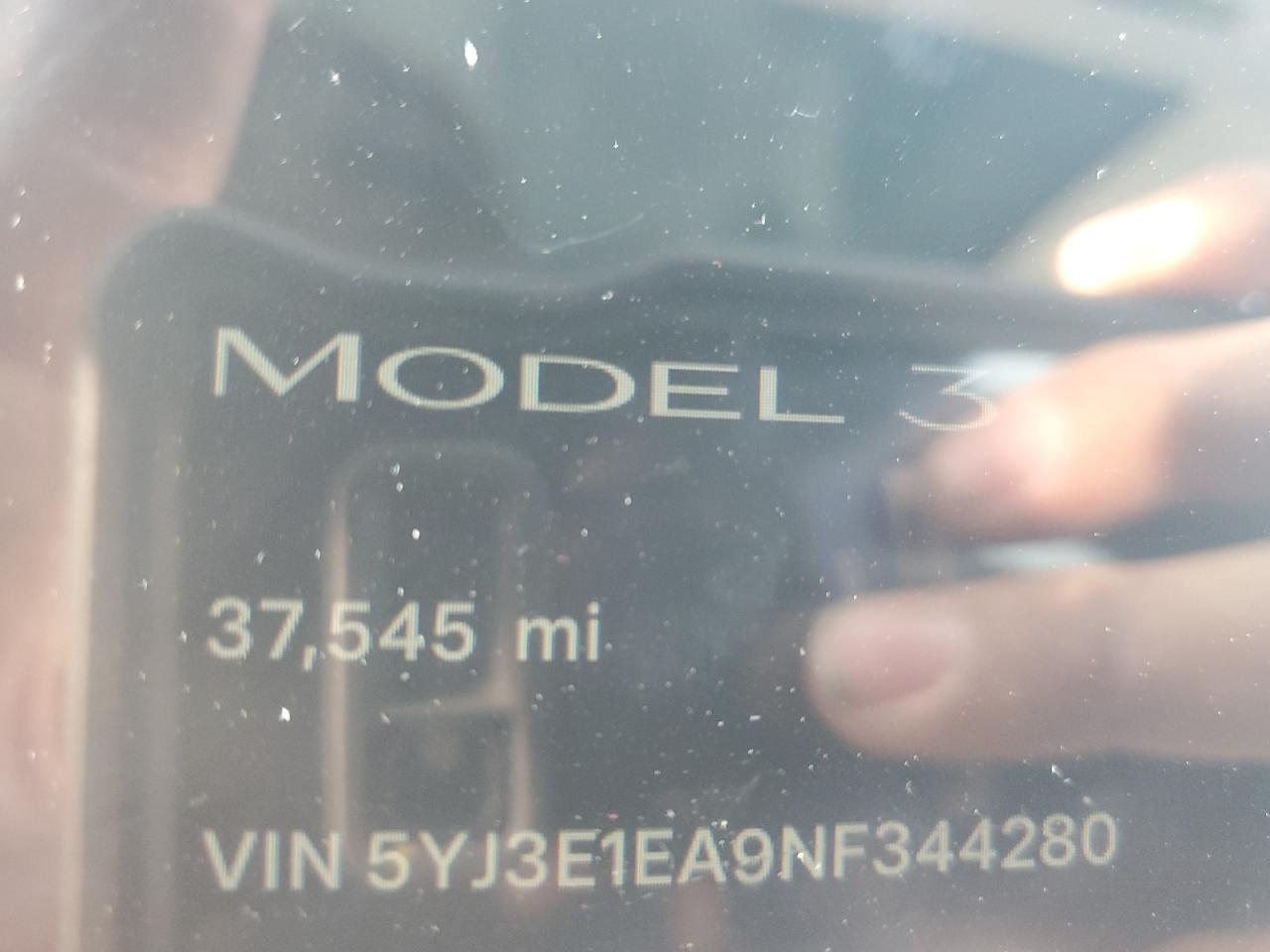 5YJ3E1EA9NF344280 · 2022 TESLA MODEL 3 · 9/12