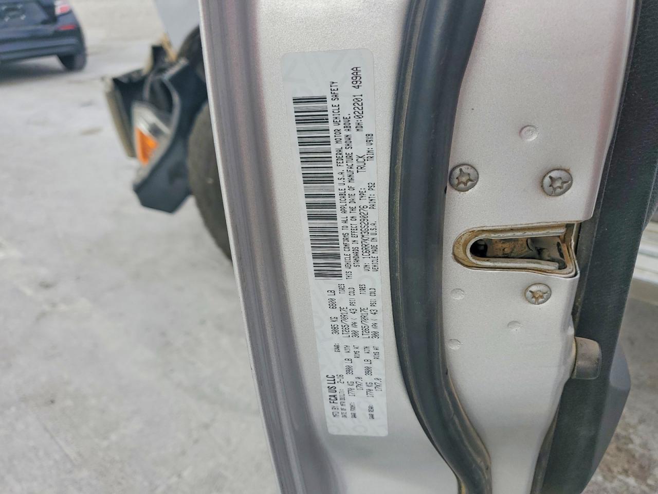 1C6RR7KM3GS290276 · 2016 RAM 1500 · 12/12