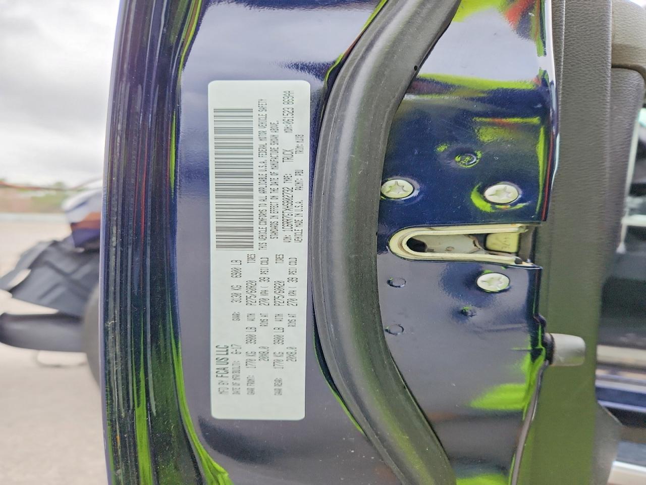 1C6RR7GTXHS802732 · 2017 RAM 1500 · 12/12