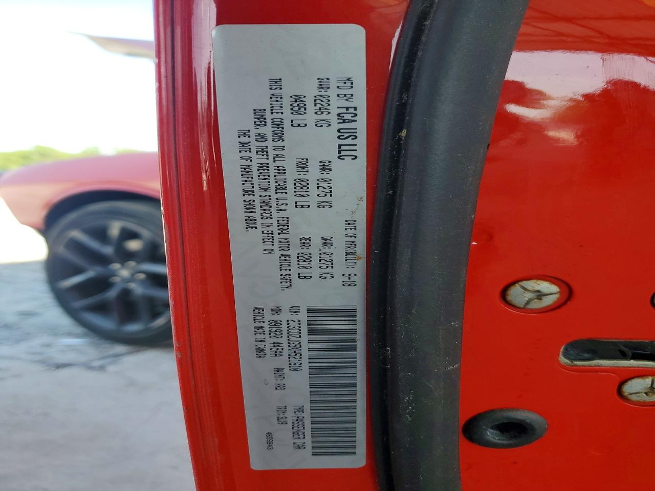 2C3CDZJG5KH521610 · 2019 DODGE CHALLENGER · 12/12