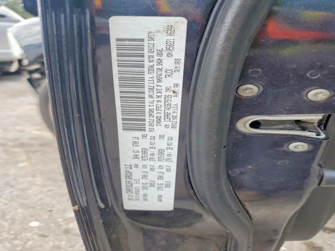 1C6RR6FT4DS679726 · 2013 RAM 1500 · 12/12