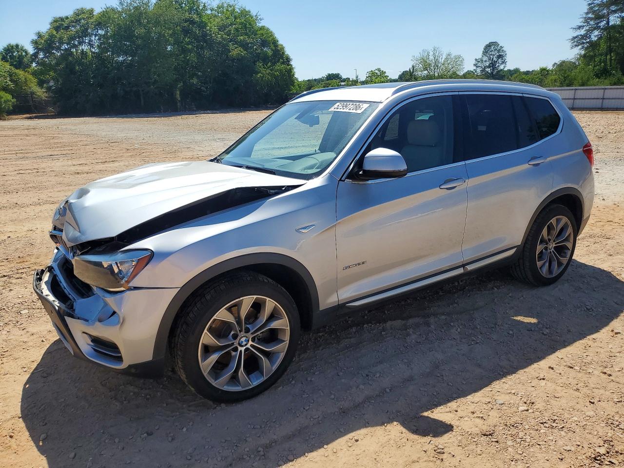 5UXWZ7C33H0V89456 · 2017 BMW X3