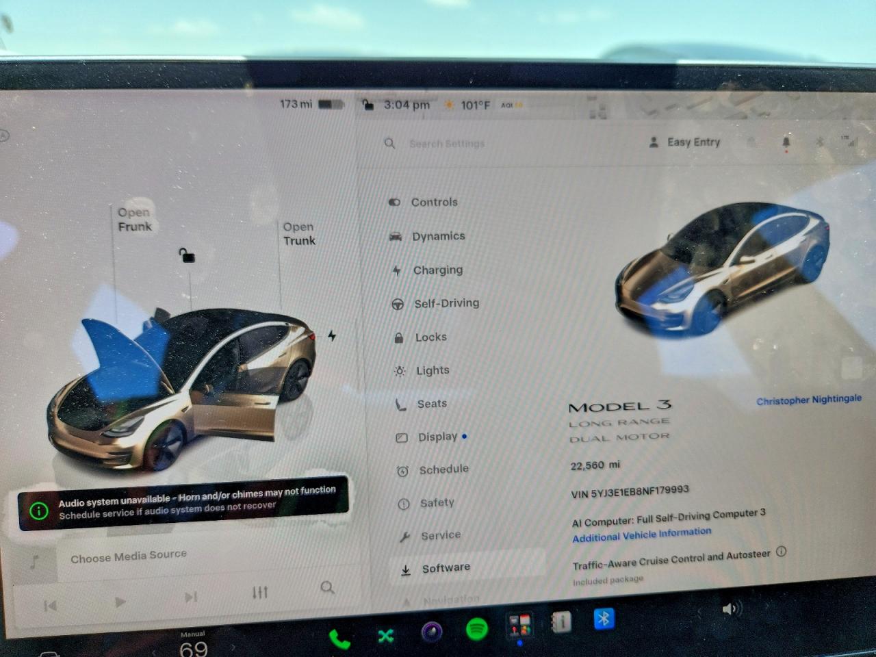 5YJ3E1EB8NF179993 · 2022 TESLA MODEL 3 · 9/12