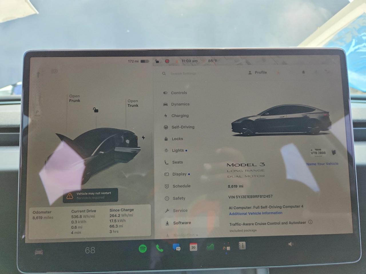 5YJ3E1EB9RF812457 · 2024 TESLA MODEL 3 · 9/12