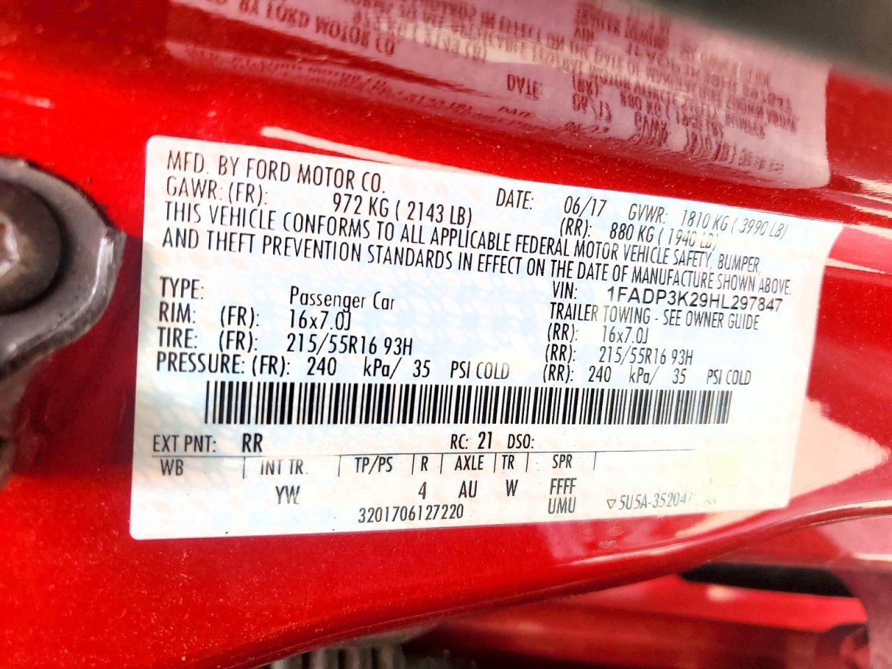 1FADP3K29HL297847 · 2017 FORD FOCUS · 12/12