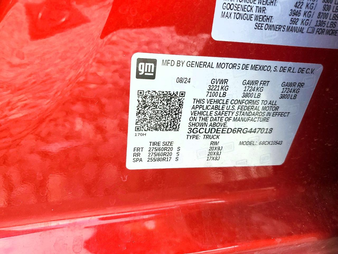 3GCUDEED6RG447018 · 2024 CHEVROLET SILVERADO · 12/12