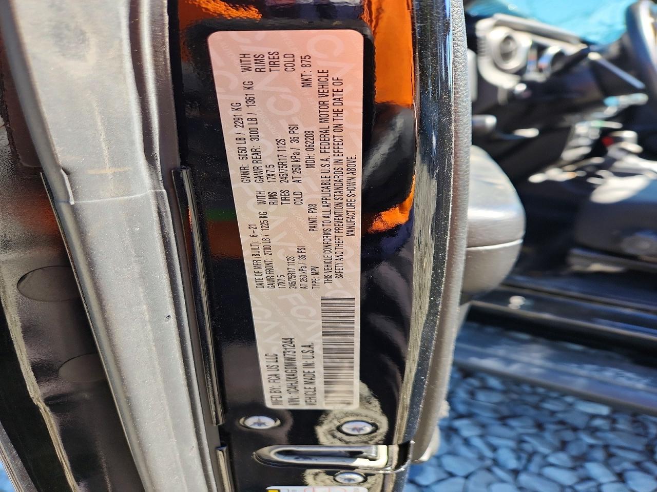 1C4HJXAG0MW731244 · 2021 JEEP WRANGLER · 12/12