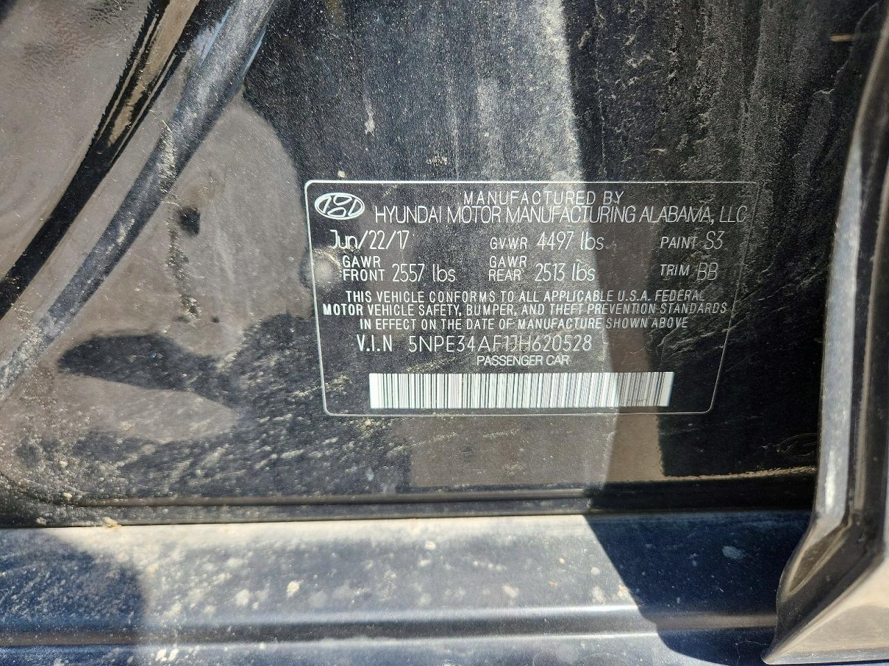 5NPE34AF1JH620528 · 2018 HYUNDAI SONATA · 12/12