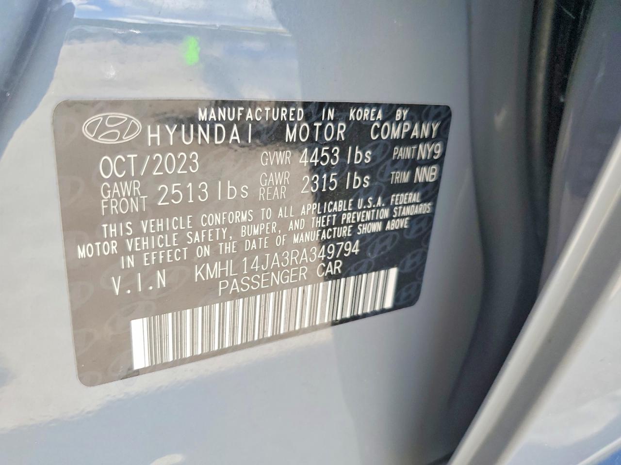 KMHL14JA3RA349794 · 2024 HYUNDAI SONATA · 12/12