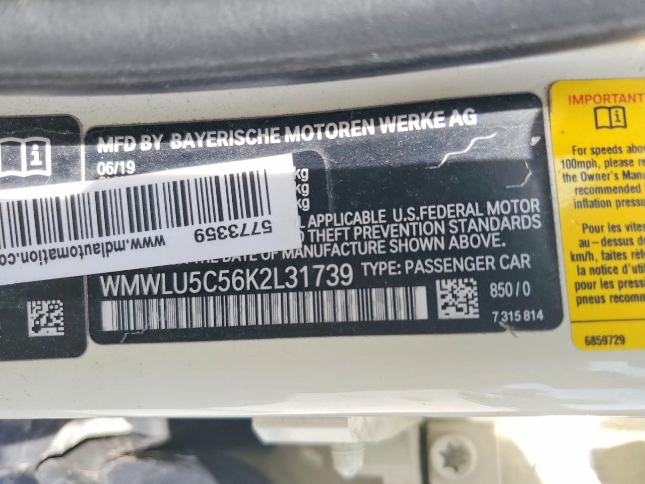WMWLU5C56K2L31739 · 2019 MINI COOPER · 12/12