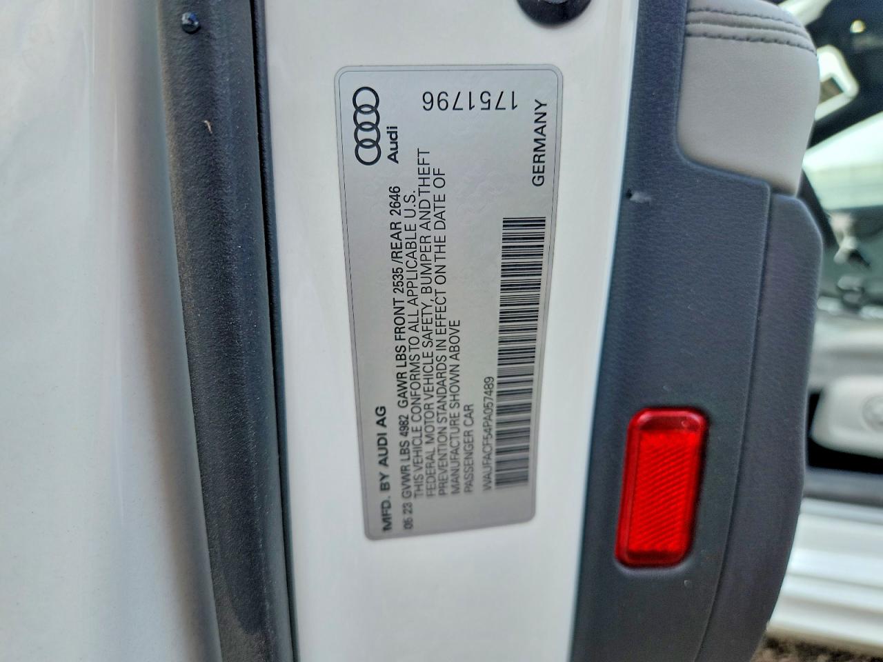 WAUFACF54PA057489 · 2023 AUDI A5 · 12/12