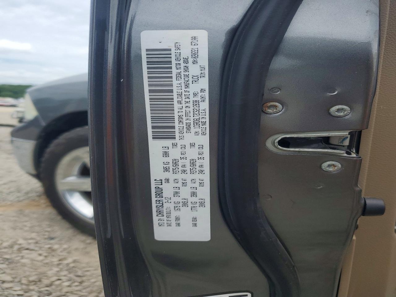 1C6RD6LT2CS212838 · 2012 DODGE RAM 1500 · 12/12