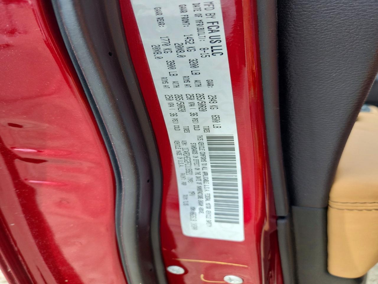 1C4RDHEG2FC119921 · 2015 DODGE DURANGO · 12/12