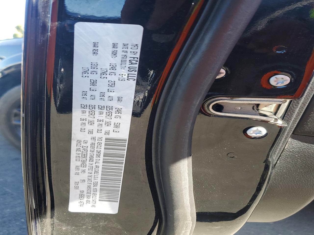 3C4PDCBB9KT804659 · 2019 DODGE JOURNEY · 12/12