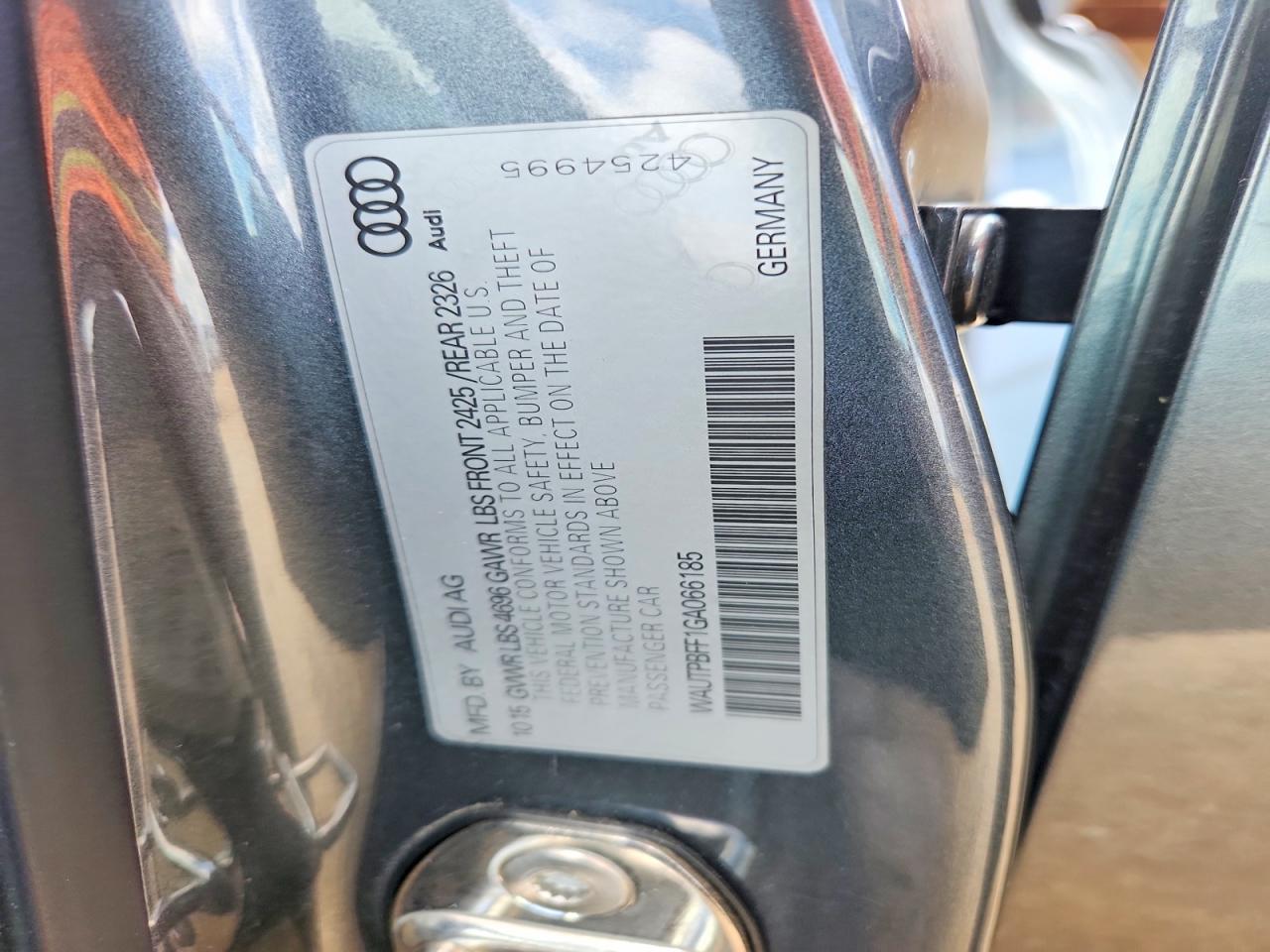 WAUTPBFF1GA066185 · 2016 AUDI A3 · 12/12