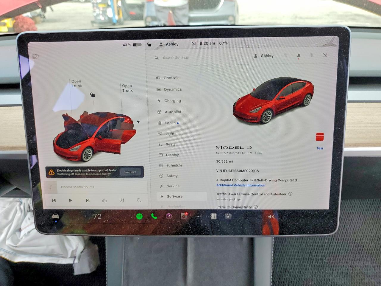 5YJ3E1EA9MF920108 · 2021 TESLA MODEL 3 · 9/12