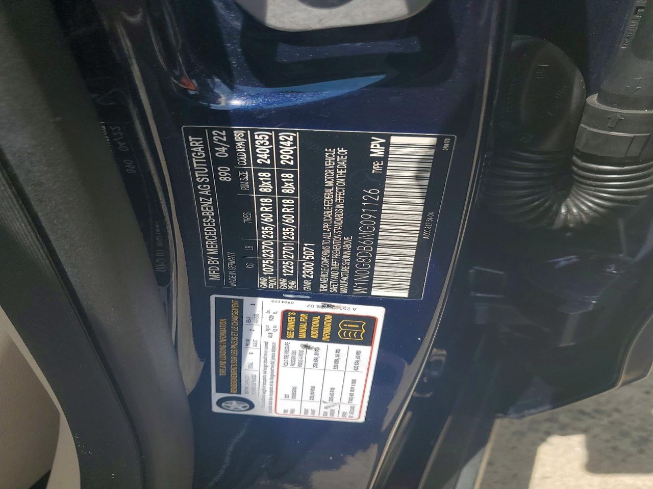 W1N0G8DB6NG091126 · 2022 MERCEDES-BENZ GLC · 12/12