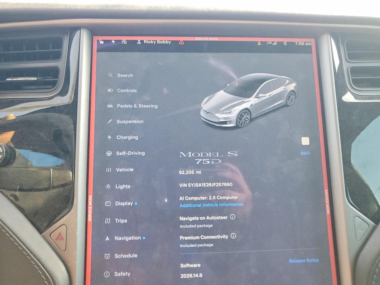 5YJSA1E26JF257690 · 2018 TESLA MODEL S · 9/13
