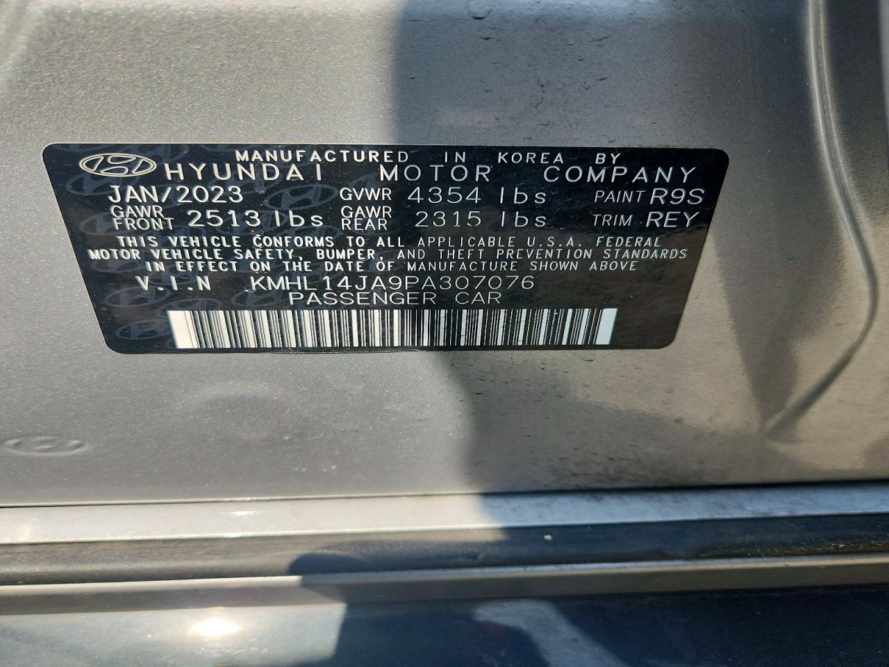 KMHL14JA9PA307076 · 2023 HYUNDAI SONATA · 12/12