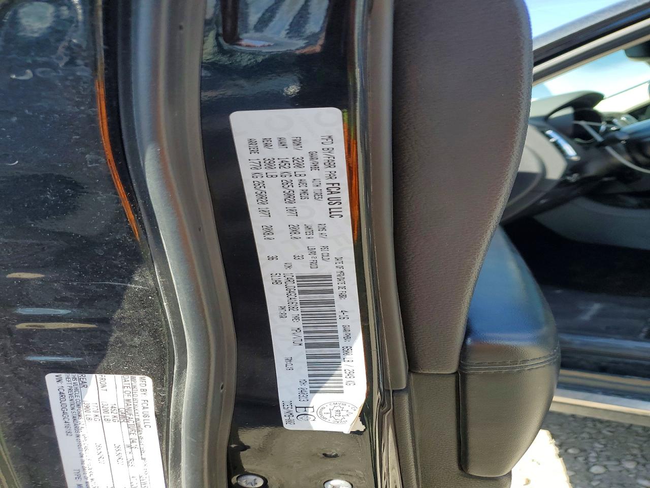 1C4RDJDG4GC416182 · 2016 DODGE DURANGO · 12/12