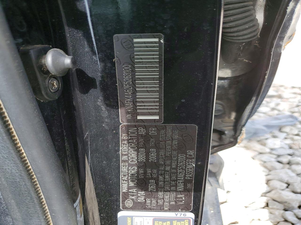 KNAFK4A62F5263100 · 2015 KIA FORTE · 12/12