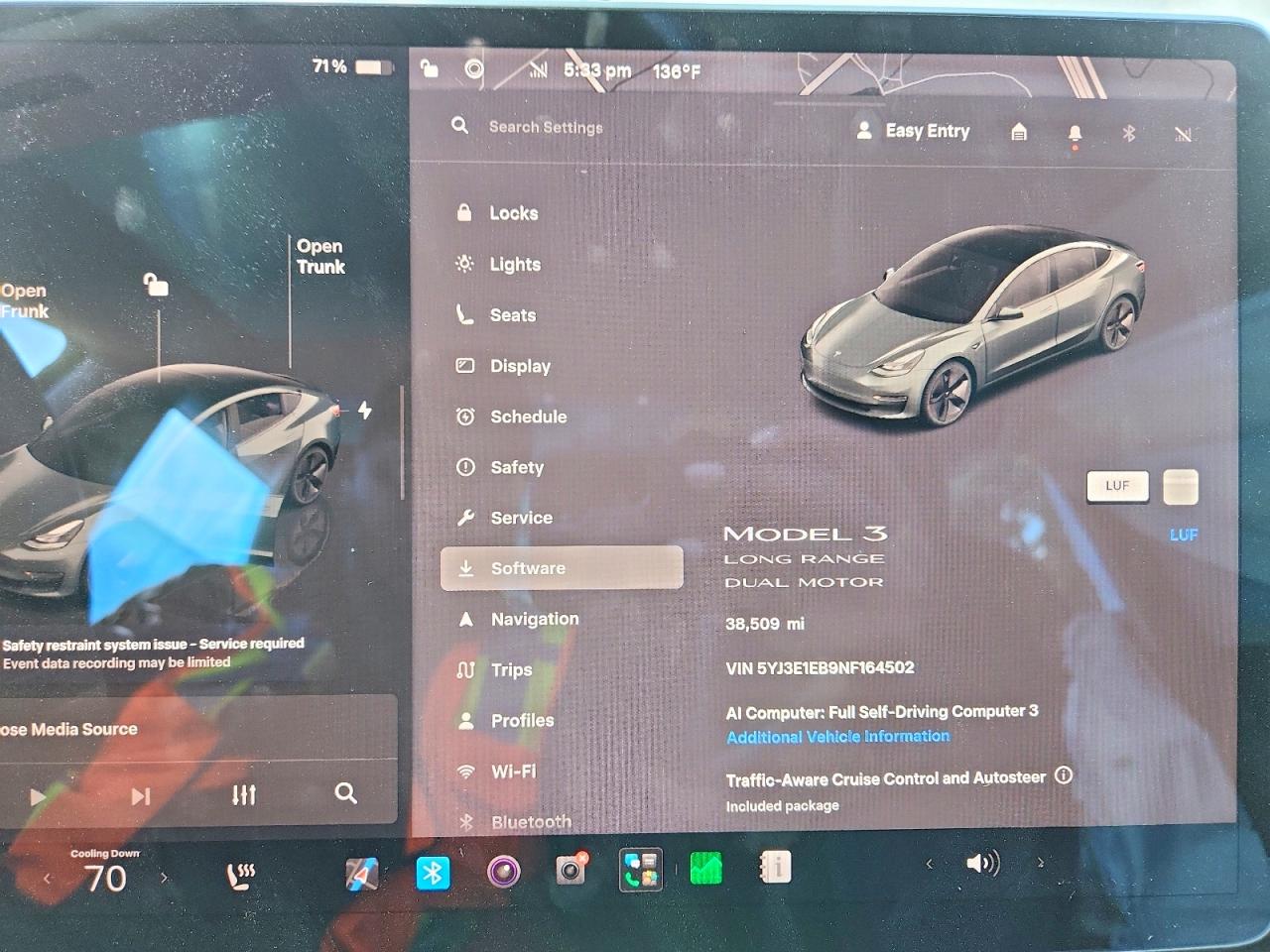 5YJ3E1EB9NF164502 · 2022 TESLA MODEL 3 · 9/12