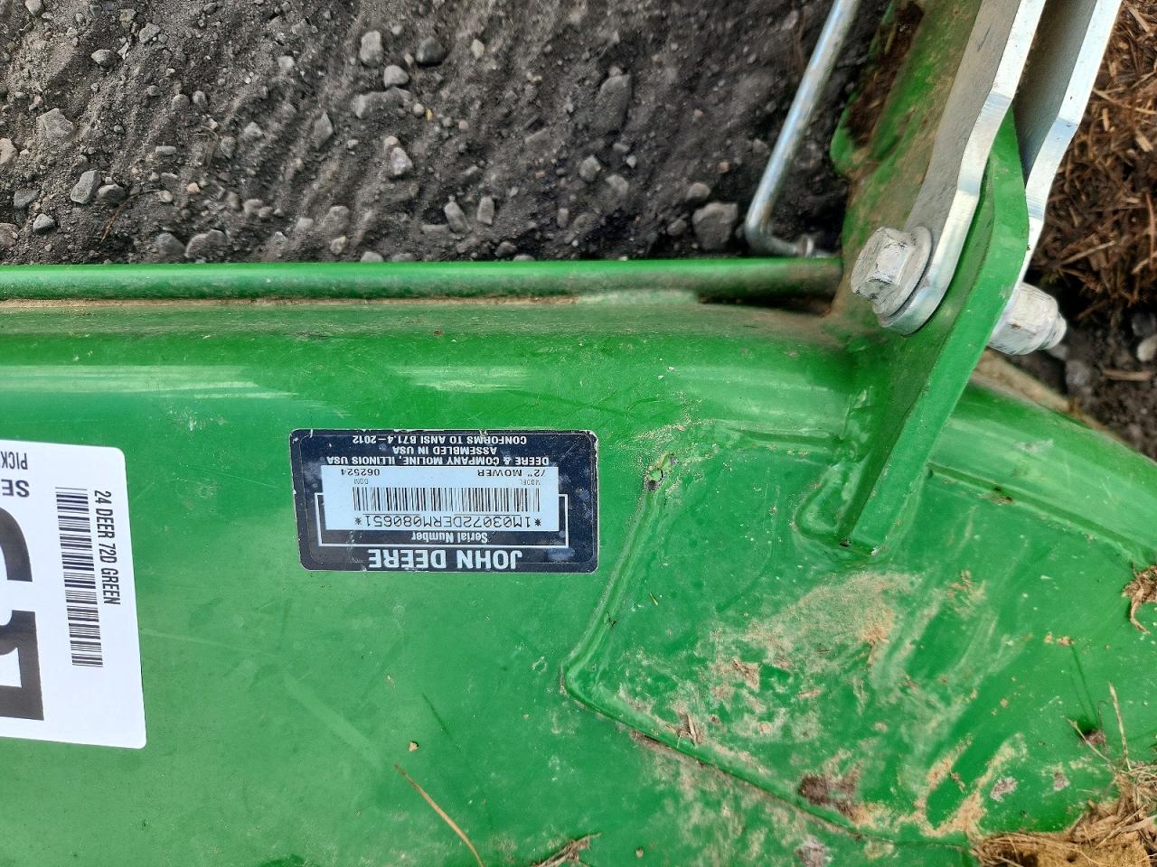1M03072DERM080651 · 2024 JOHN DEERE 72D · 8/10
