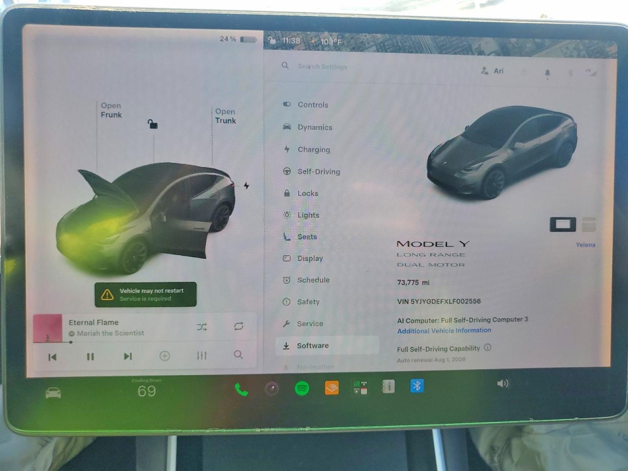 5YJYGDEFXLF002556 · 2020 TESLA MODEL Y · 9/13
