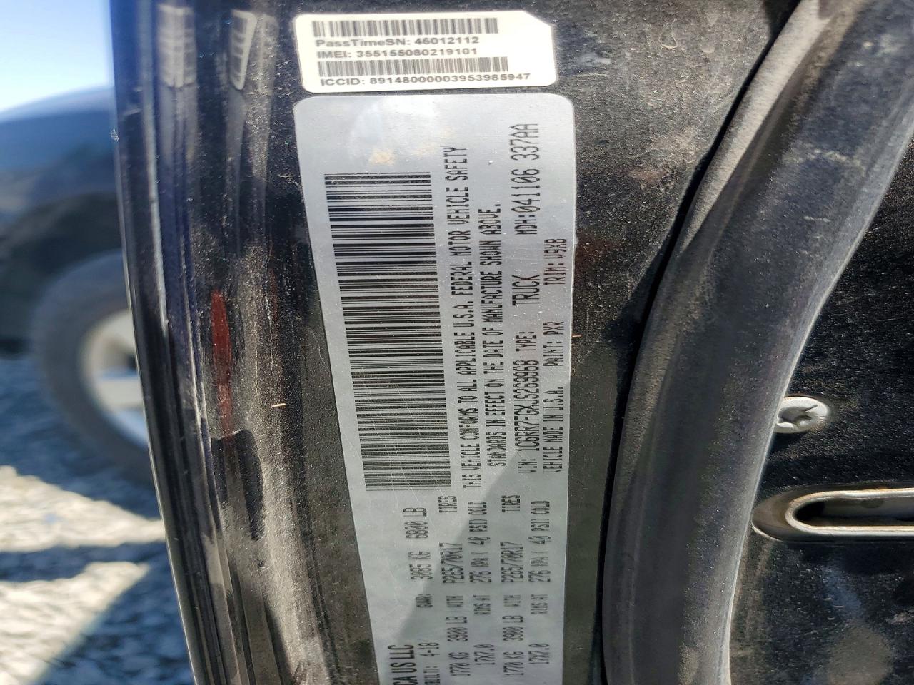 1C6RR7FGXJS269968 · 2018 RAM 1500 · 12/12
