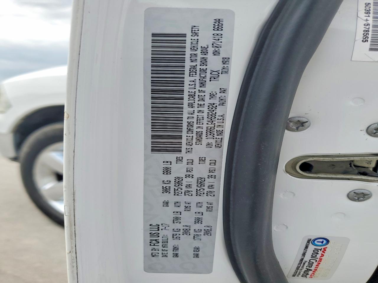 1C6RR6LG4HS824924 · 2017 RAM 1500 · 12/12