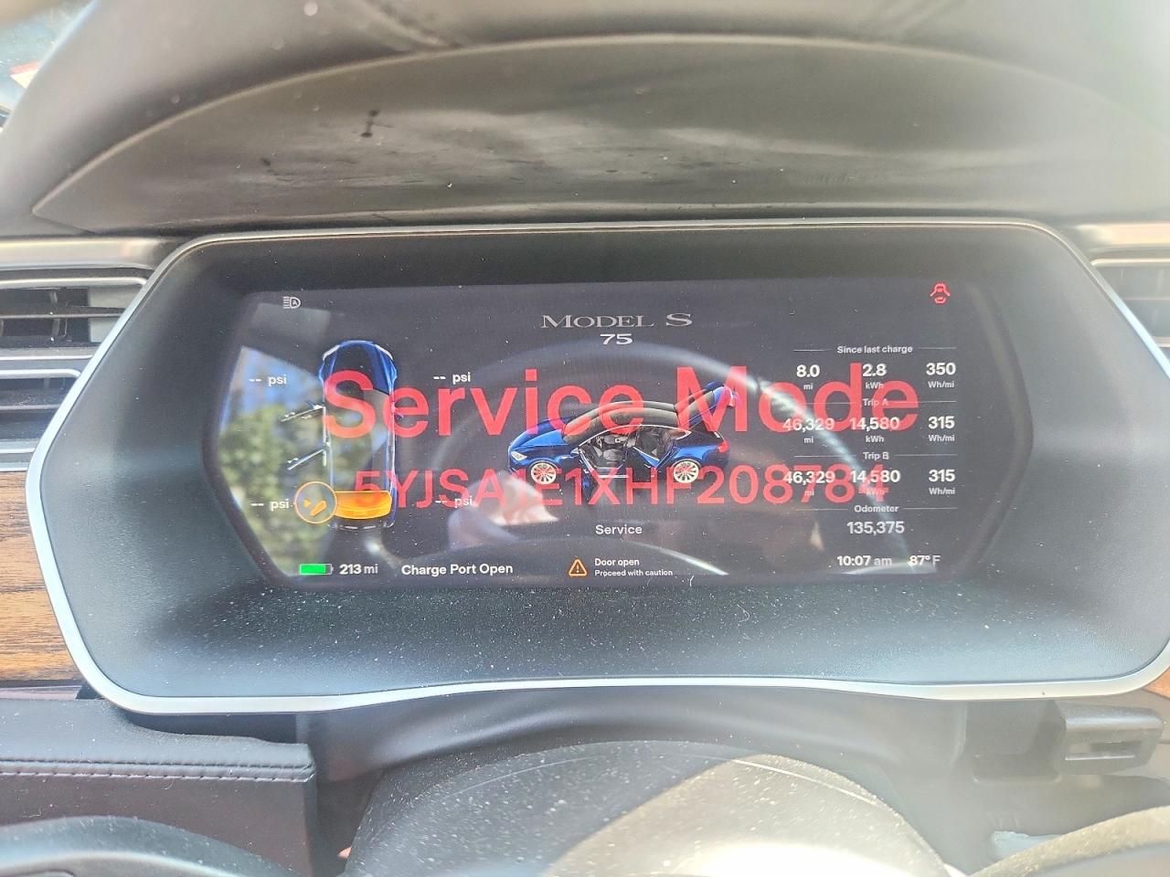 5YJSA1E1XHF208784 · 2017 TESLA MODEL S · 9/14