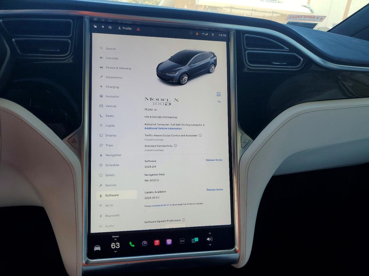 5YJXCBE27HF044392 · 2017 TESLA MODEL X · 9/14
