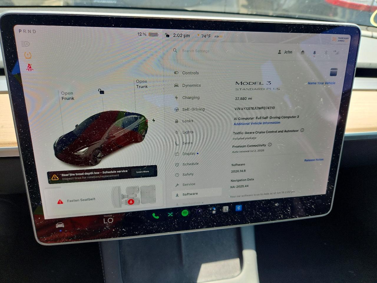 5YJ3E1EA7MF074710 · 2021 TESLA MODEL 3 · 9/12