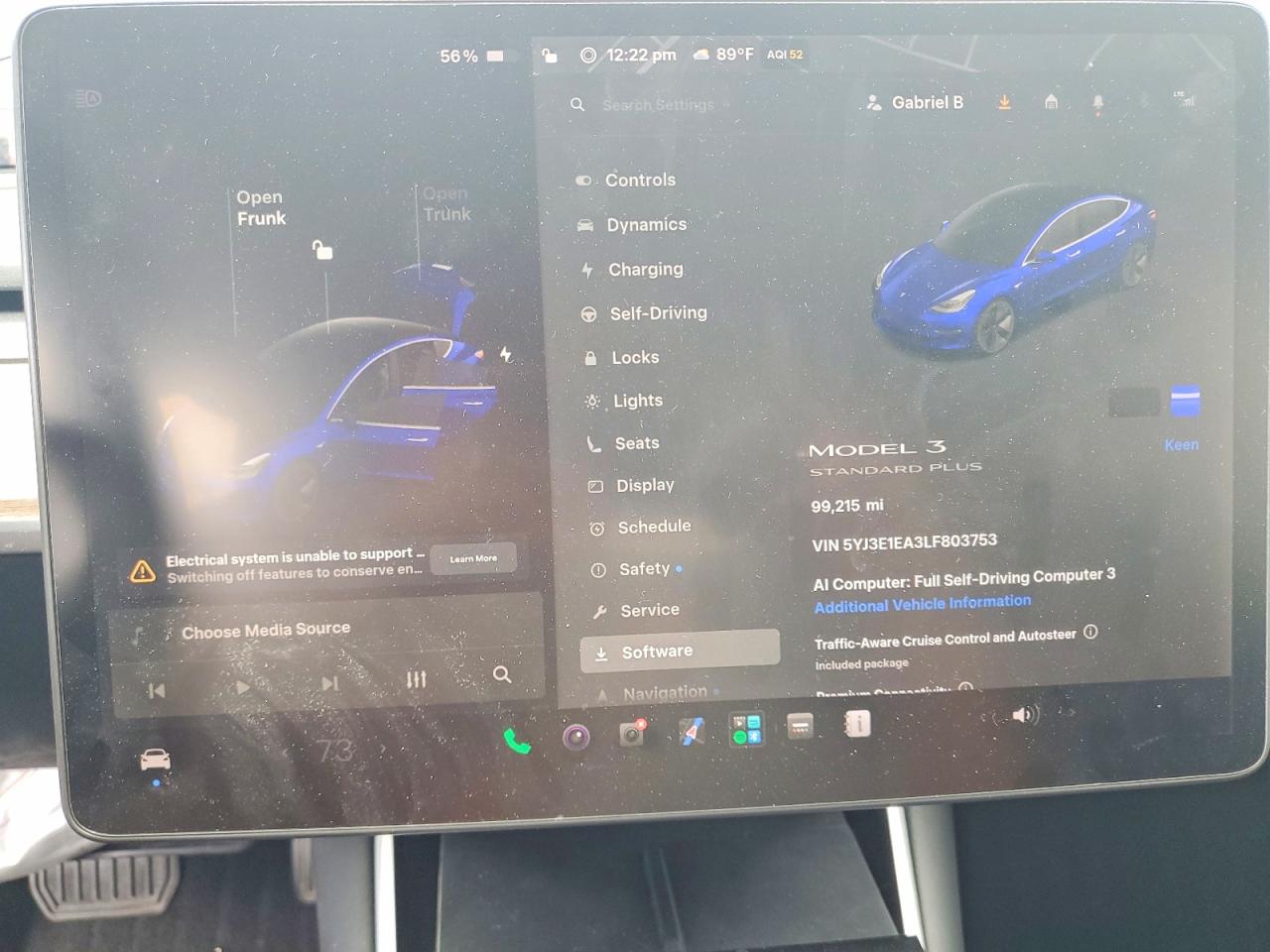 5YJ3E1EA3LF803753 · 2020 TESLA MODEL 3 · 9/12