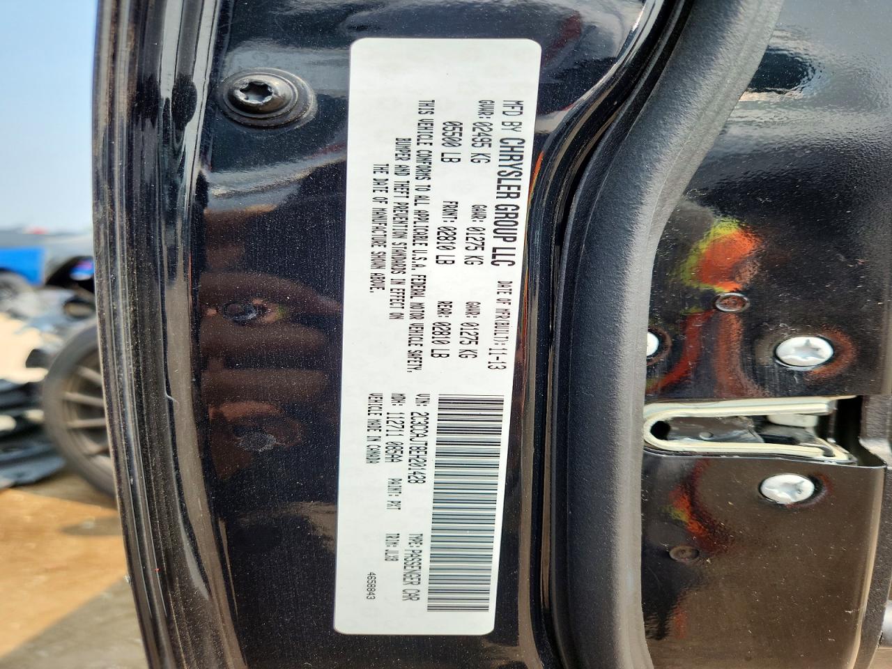 2C3CCAJT8EH201428 · 2014 CHRYSLER 300C · 12/12