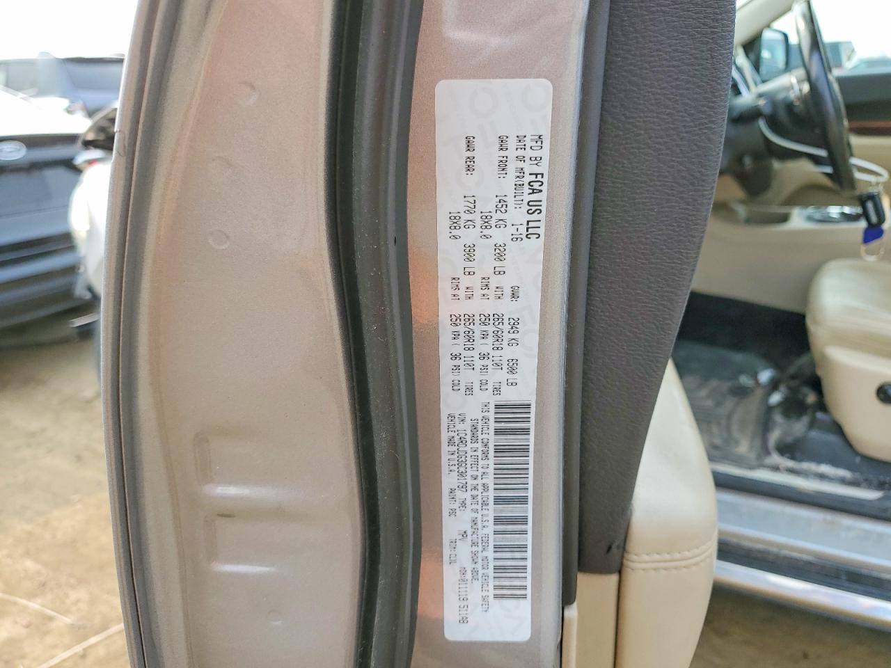 1C4RDJDG3GC301797 · 2016 DODGE DURANGO · 12/12