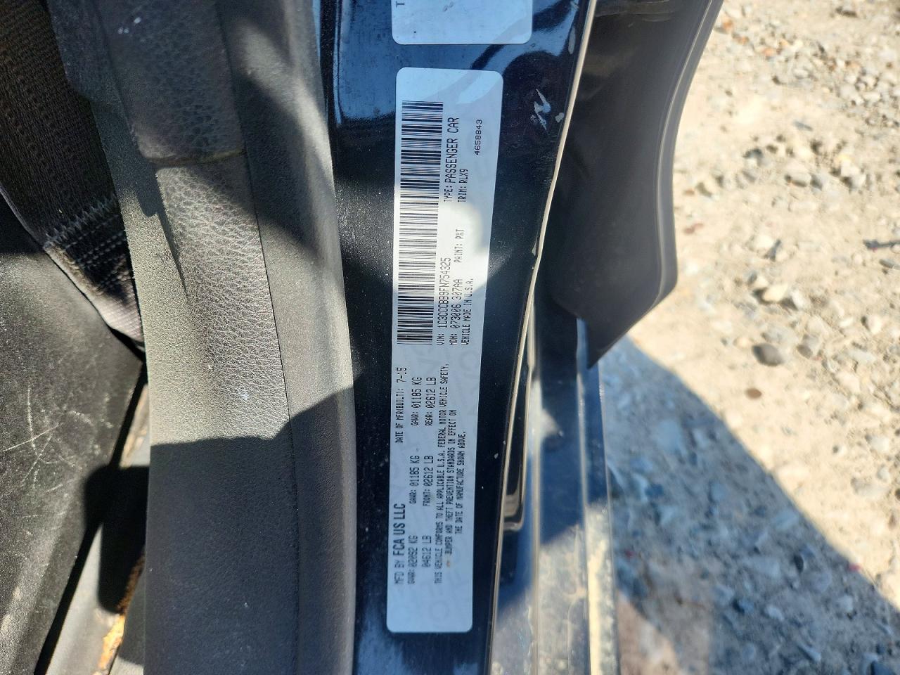1C3CCCBB9FN754325 · 2015 CHRYSLER 200 · 12/12