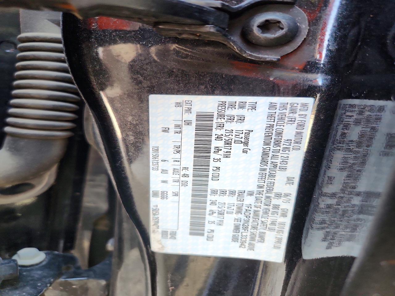 1FADP3N28FL333942 · 2015 FORD FOCUS · 12/12