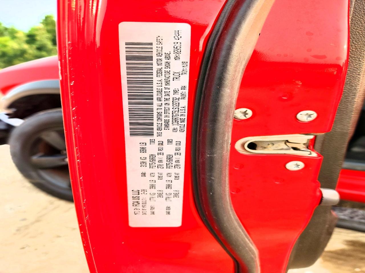 1C6RR7GT5LS122732 · 2020 RAM 1500 CLASSIC · 12/12