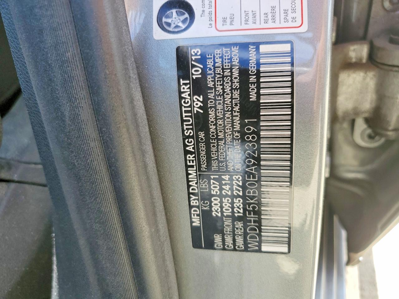WDDHF5KB0EA923891 · 2014 MERCEDES-BENZ E · 12/12