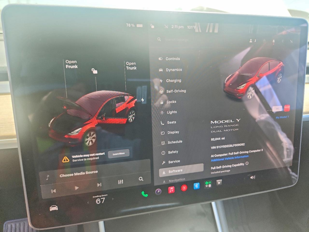 5YJYGDEE8LF009092 · 2020 TESLA MODEL Y · 9/12